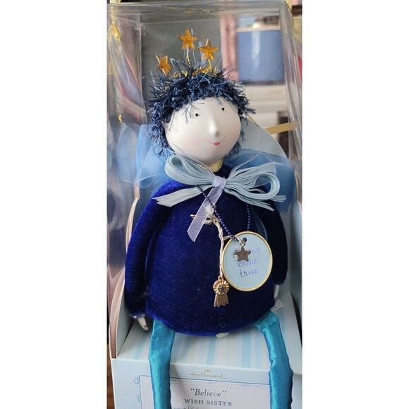 Hallmark Wish Sister Believe Good Things in Life Blue 8" Doll Figurine - Picture 4 of 6